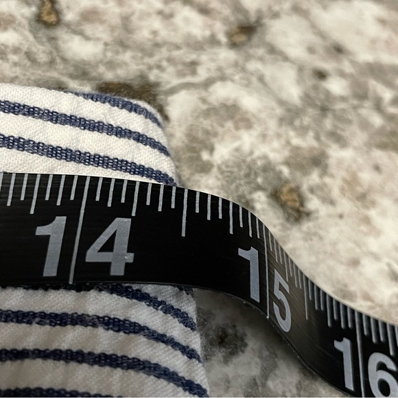 J Crew Cotton Blue & White Nautical Striped Cotton Shorts Women’s 0 - Picture 8 of 9